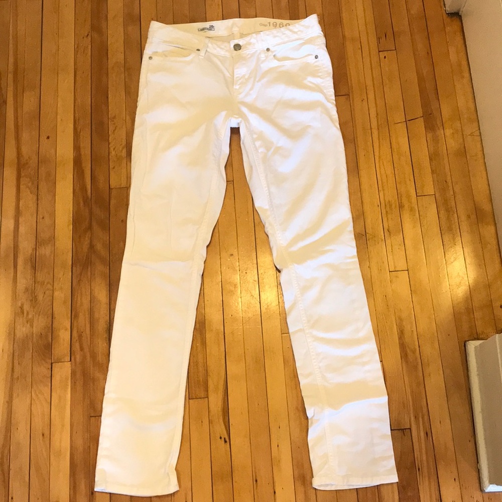 Gap 1969 Always Skinny White Jeans